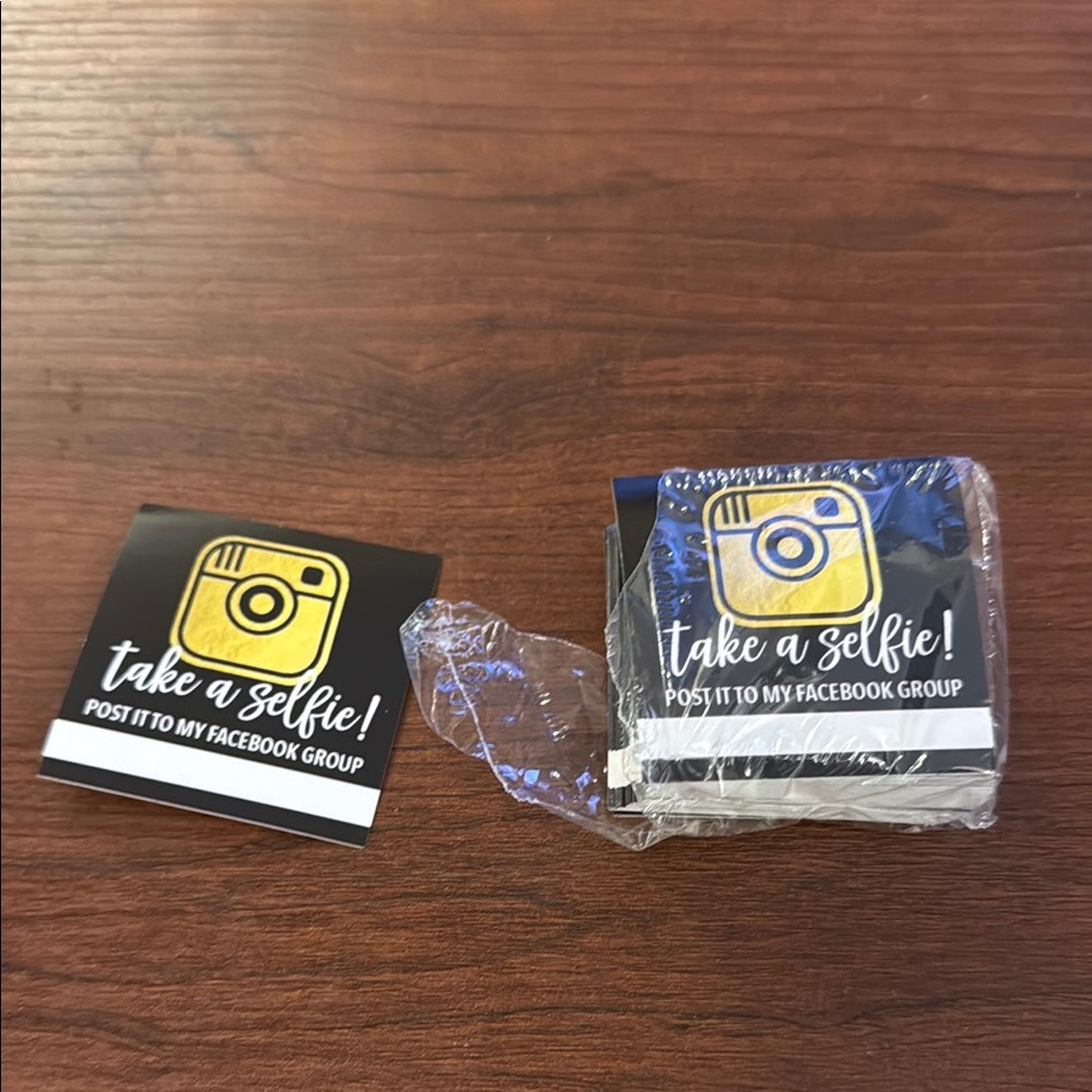 Black and Yellow Social Media Stickers - approx 40 stickers